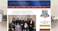 Desktop Screenshot of glagolawfirm.com